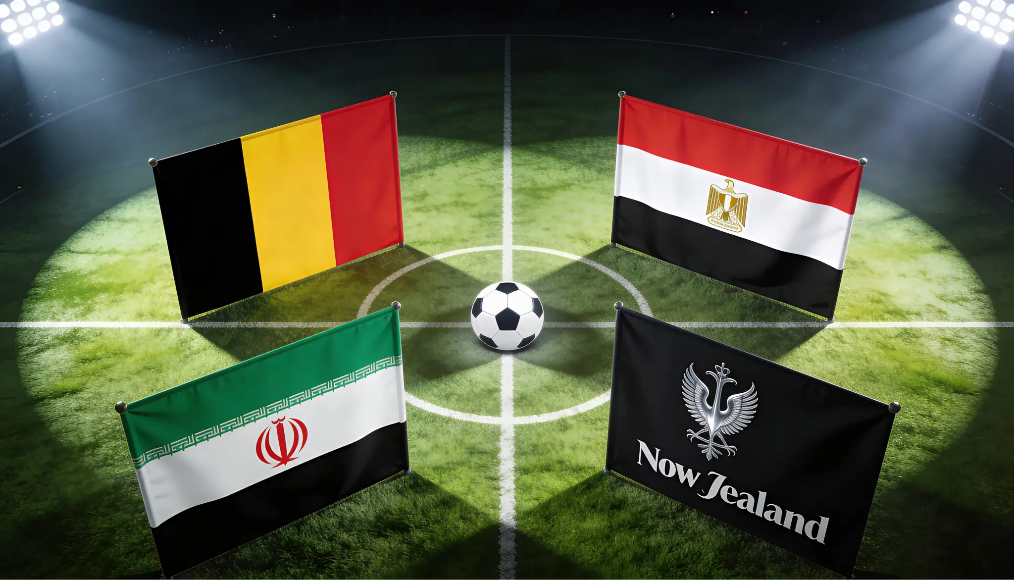 Skupina G Svjetskog prvenstva 2026 s Belgijom, Egiptom, Iranom i Novim Zelandom